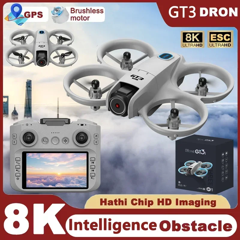 Drone Gimbal 3 Axis - โดรน GT3 Mini รุ่นใหม่ พร้อมกล้อง 8K