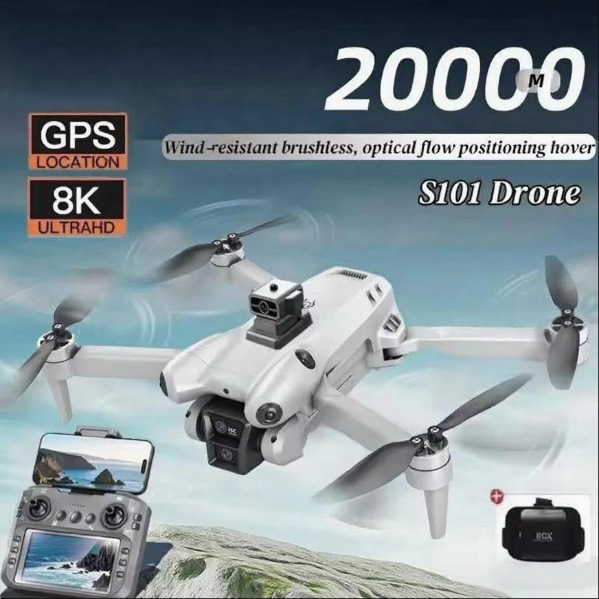 Drone Gimbal 2 Axis - Xiaomi S101 Drone 8K HD กล้องคู่ระดับมืออาชีพ
