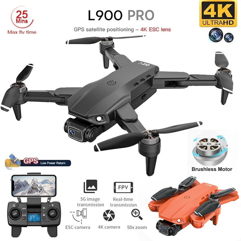 โดรน4K L900โปร GPS โดรน4K กล้อ - Drone Gimbal Brushless บทวิจารณ์และราคา