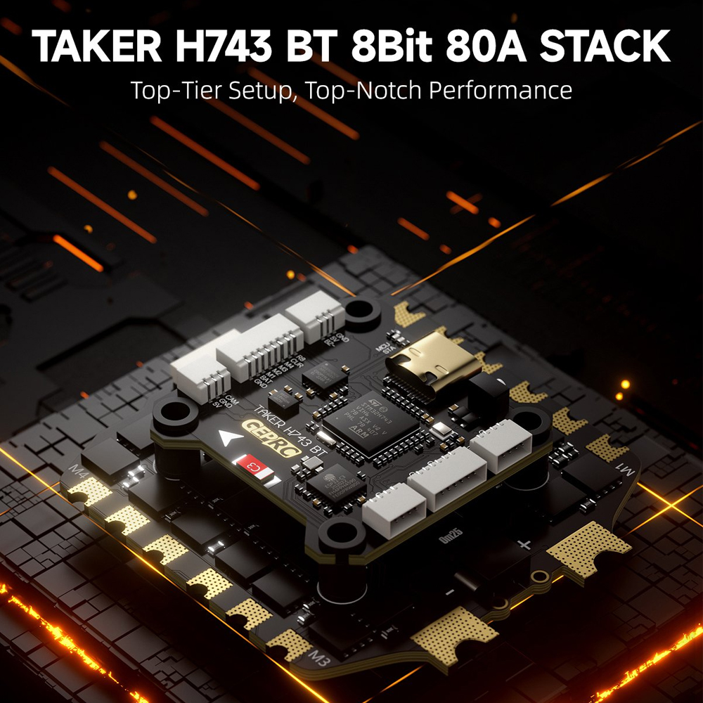 GEPRC TAKER H743 BT 8Bit 80A S - Drone Gimbal Controller บทวิจารณ์และราคา
