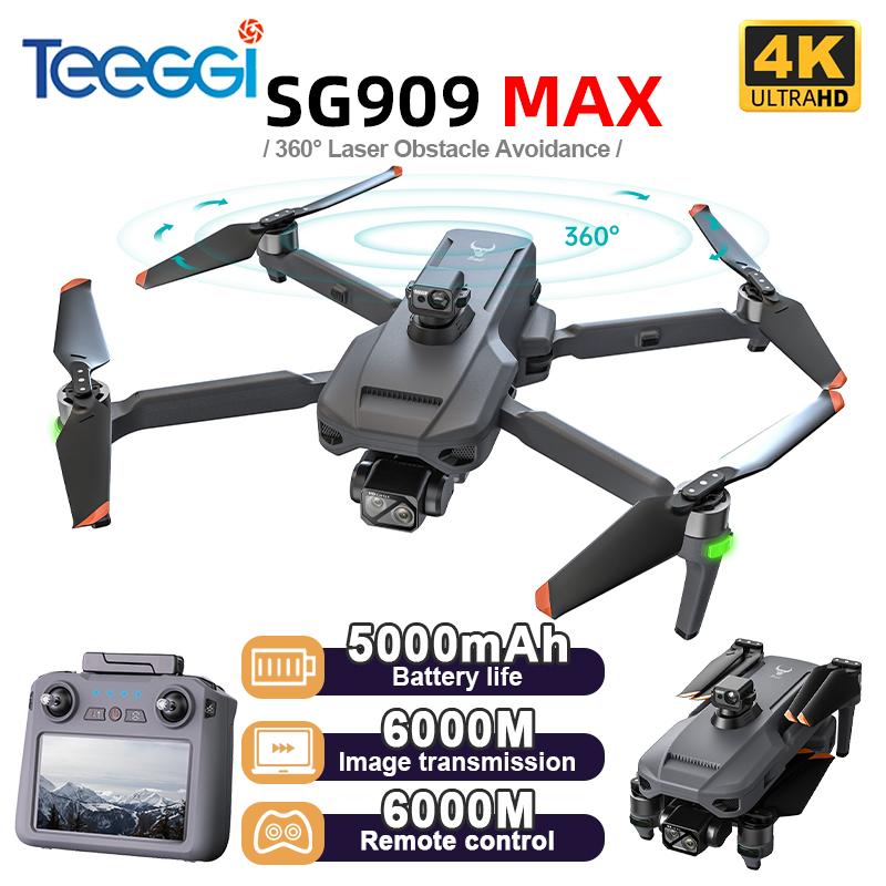 Teeggi SG909 MAX GPS Drone พร้ - Drone Gimbal 3 Axis บทวิจารณ์และราคา