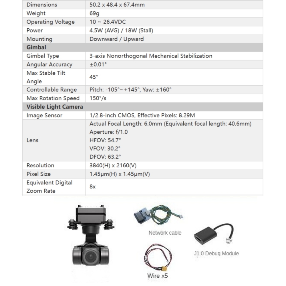 NCZOBOE รองรับ Network/UART/S. - Drone Gimbal 3 Axis บทวิจารณ์และราคา