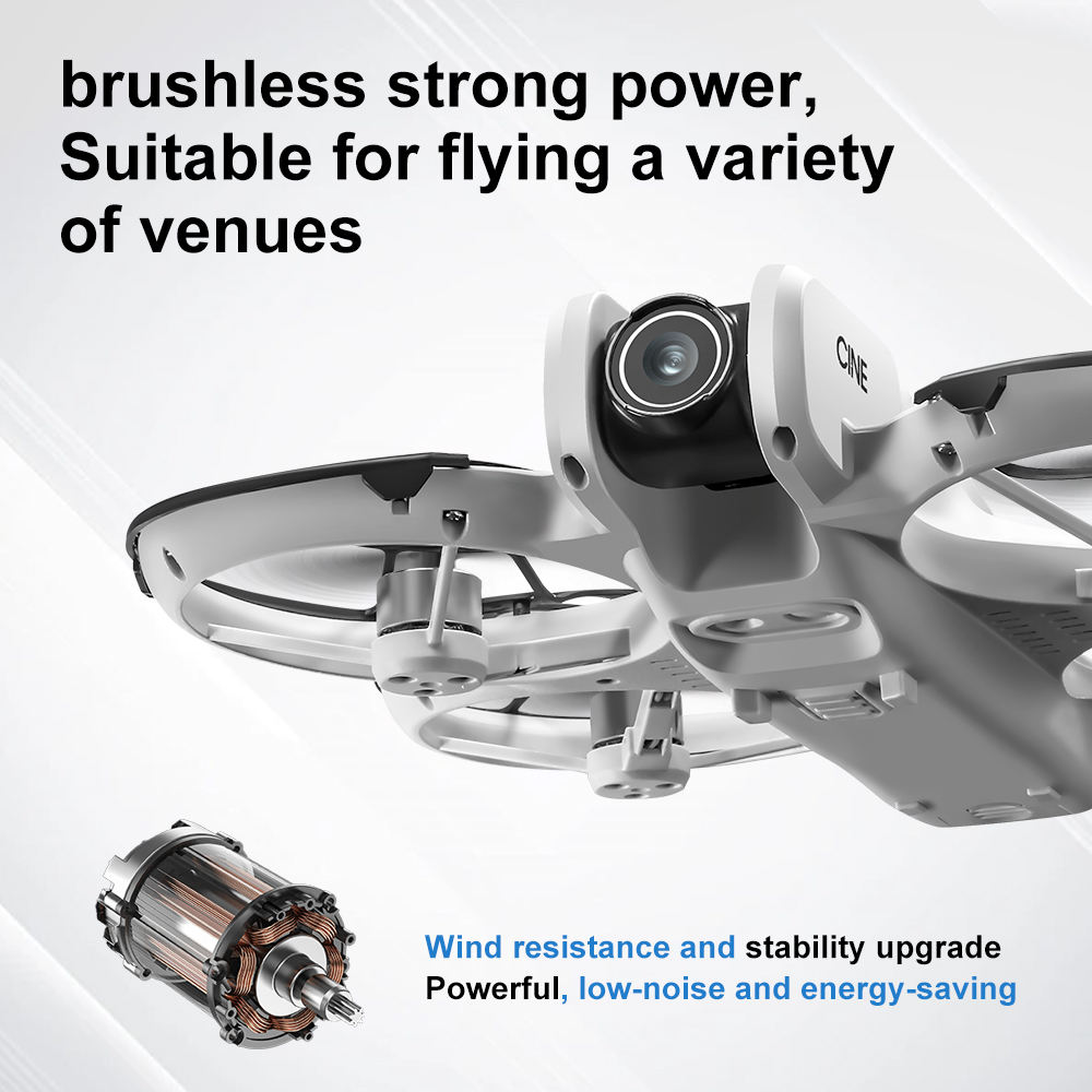 V666 แบบพับได้ Mini Drone 4K D - Drone Gimbal Brushless บทวิจารณ์และราคา