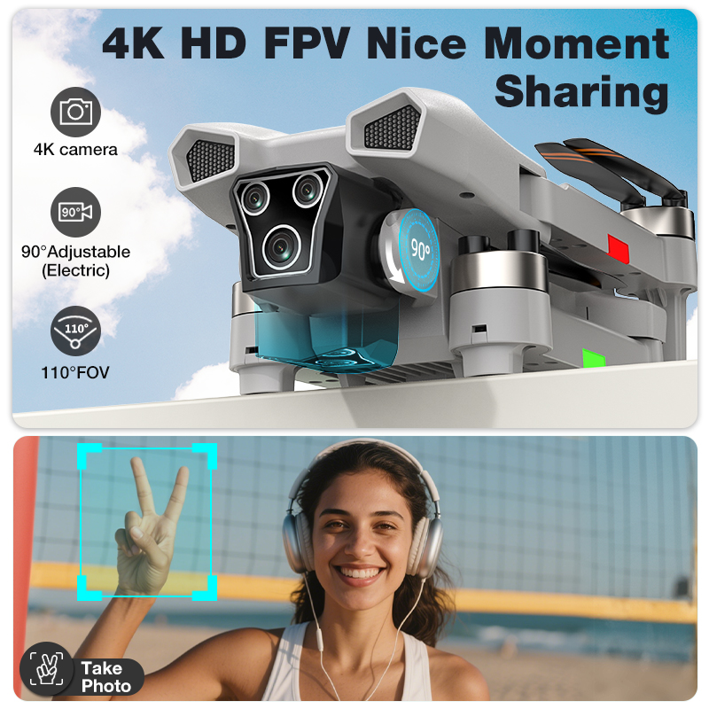 โดรนรุ่นใหม่ L017 Pro Brushles - Drone Gimbal 3 Axis บทวิจารณ์และราคา