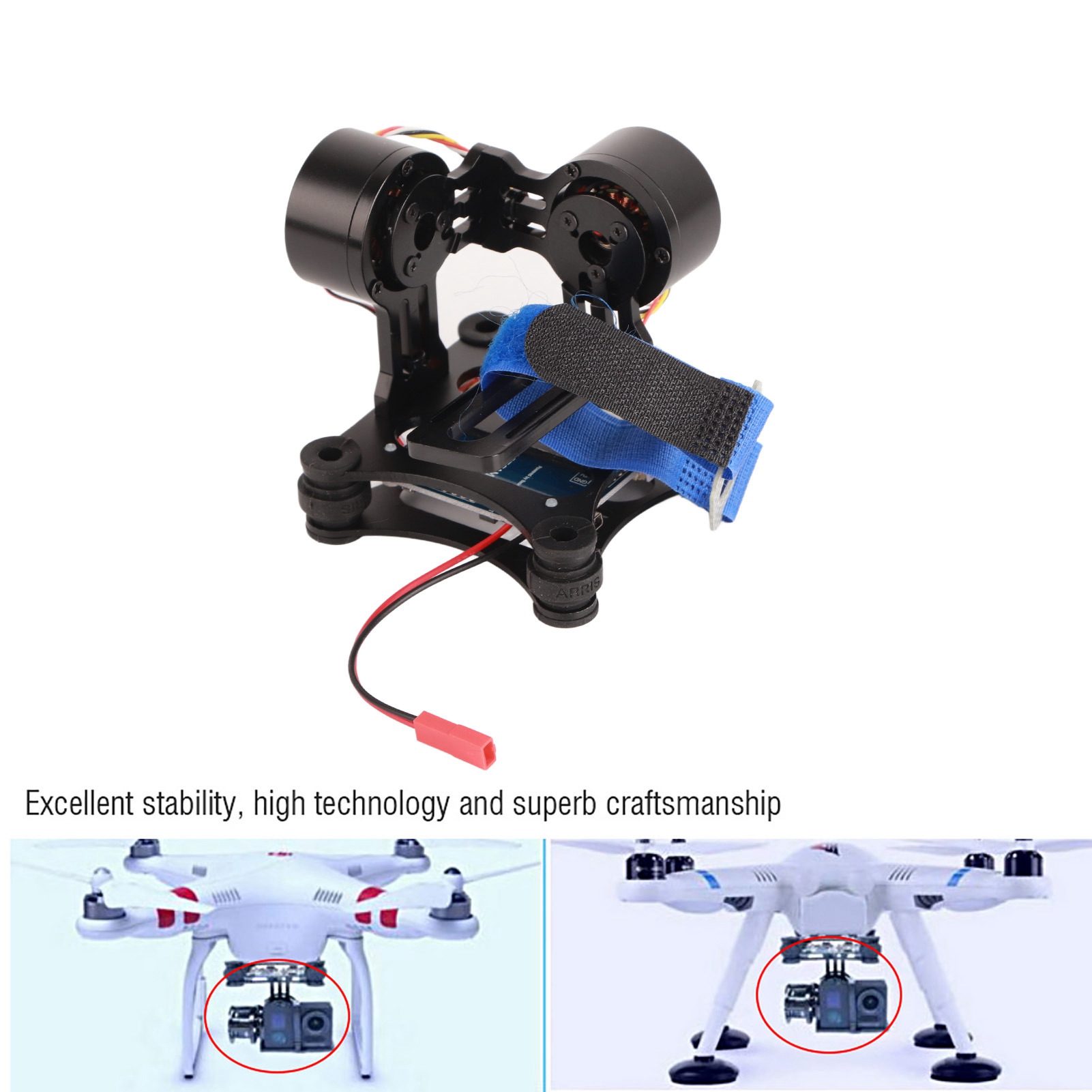 บอร์ดกิมบอลโลหะไร้แปรงถ่าน BGC - Drone Gimbal For Gopro บทวิจารณ์และราคา