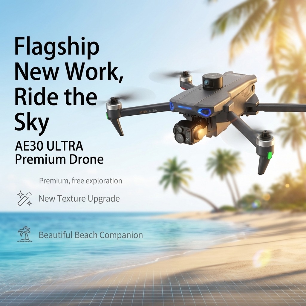 โดรน NEW AE30 Ultra GPS 4K กล้ - Drone Gimbal 3 Axis บทวิจารณ์และราคา